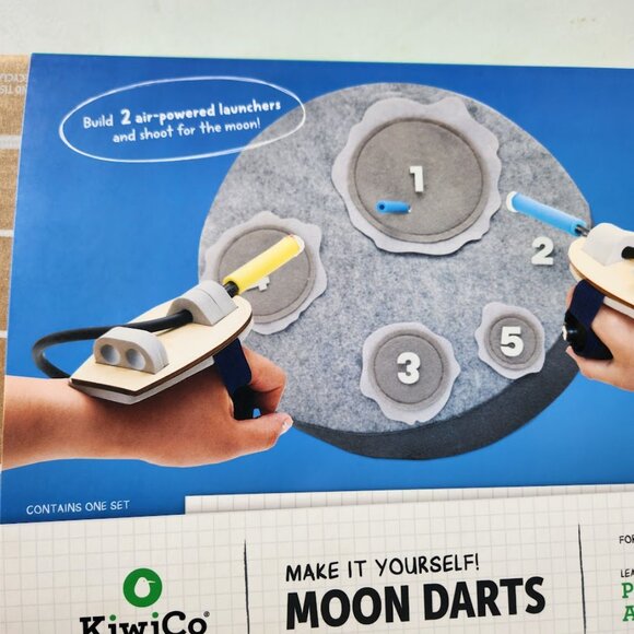 NEW KiwiCo Kiwi Co. Moon Darts Nerf Science Kit STEM DIY Craft Set Solar System - Picture 15 of 16